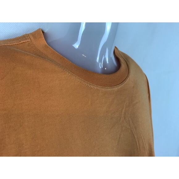 EUC Left Coast Tee Mens Orange L Short Sleeve Shirt 100% Pima Cotton Lightweight - Picture 3 of 7